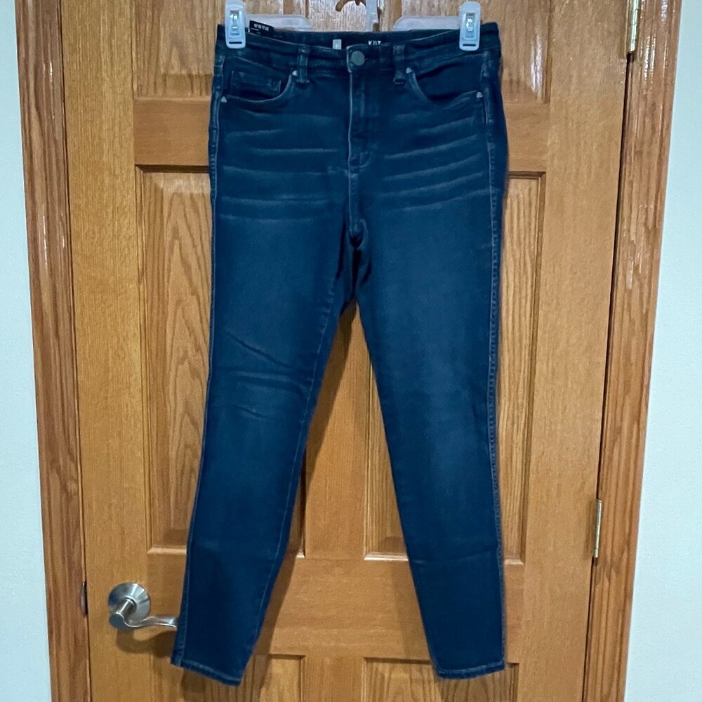 KUT FROM THE KLOTH Women's 6 Skinny Mid Rise Blue Stretch Denim Jeans
